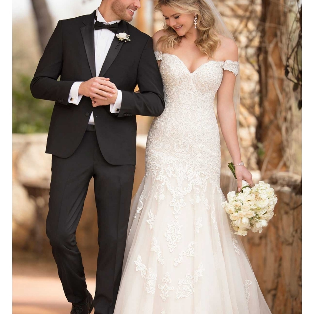 A wedding gown